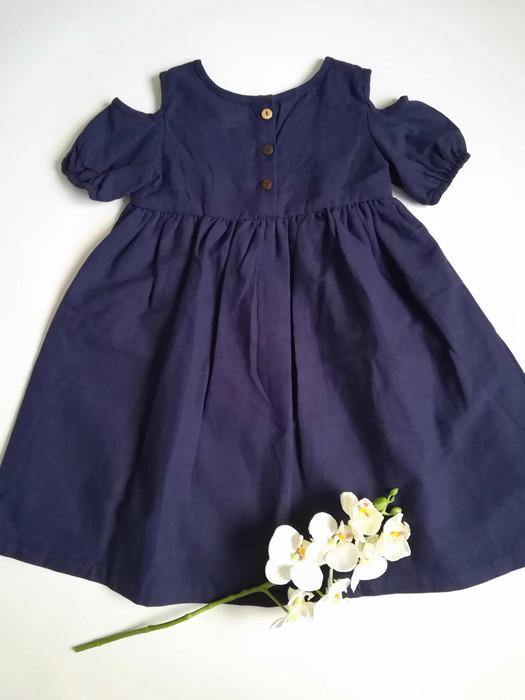 VESTIDO  AZUL NIÑA - Mibebu -  Ropa Infantil