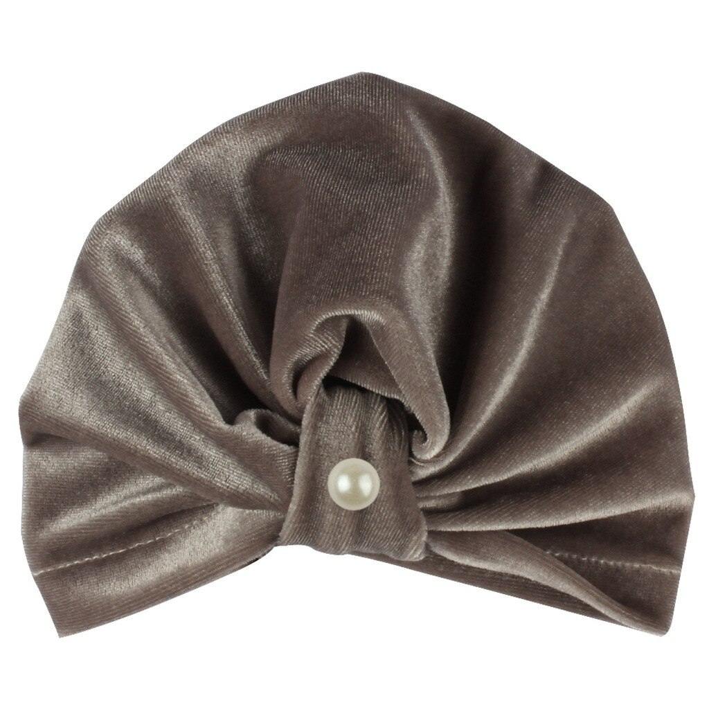 TURBANTE TERCIOPELO GRIS NIÑA - Mibebu -  Ropa Infantil