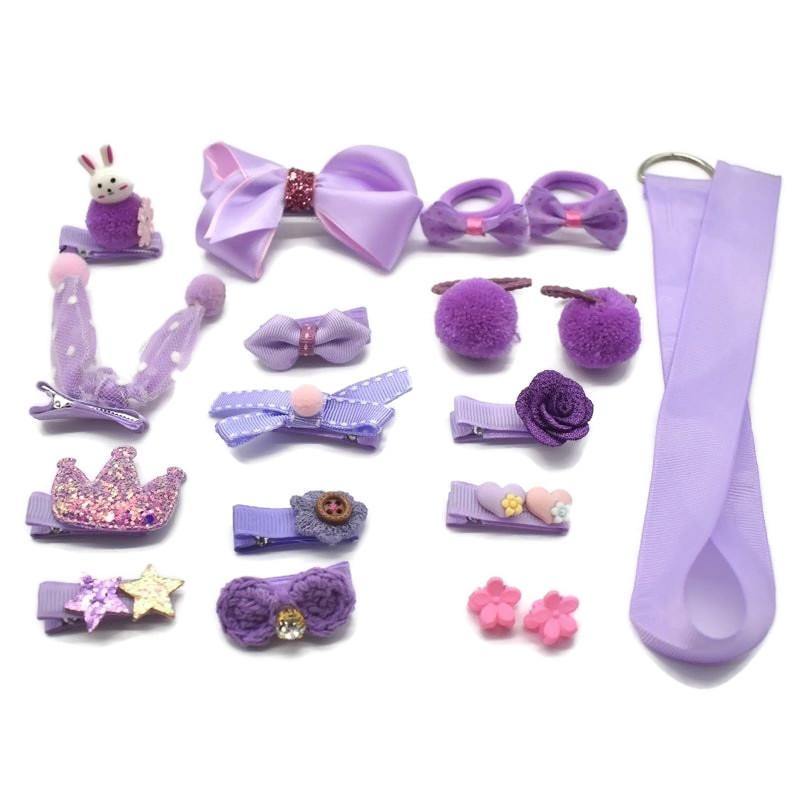 CAJA 18 PZAS ACCESORIOS PARA NIÑA - Mibebu -  Ropa Infantil