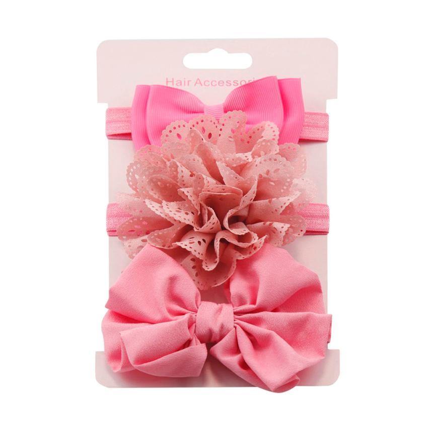 SET DE TIARAS ROSA NIÑA - Mibebu -  Ropa Infantil