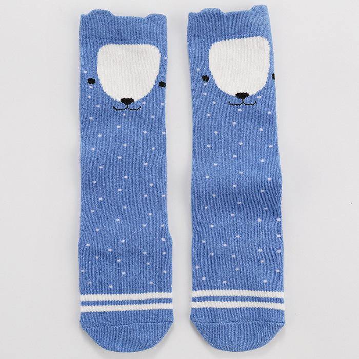 CALCETAS LARGAS NIÑA AZUL - Mibebu -  Ropa Infantil