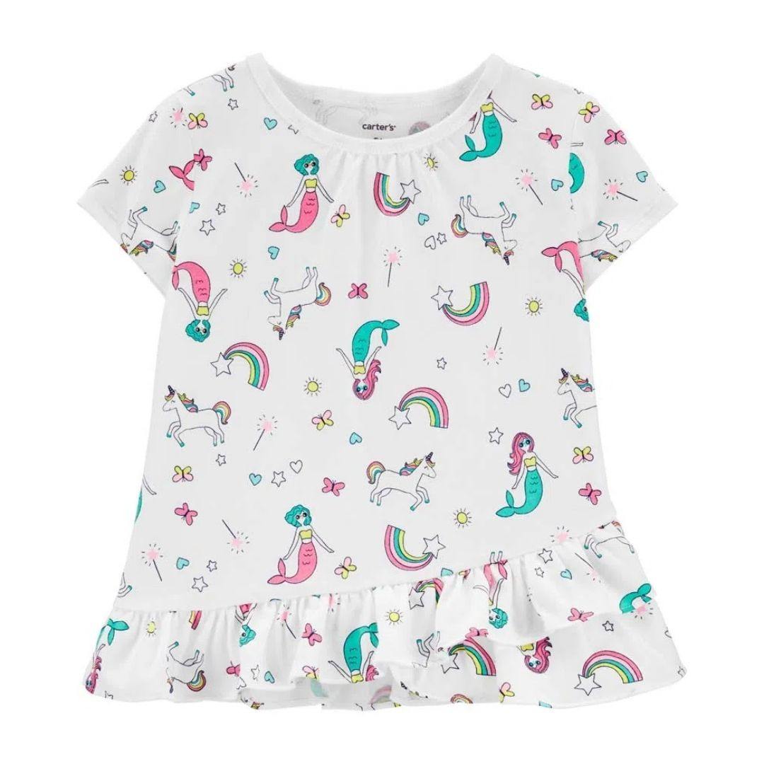 BLUSA CARTERS BLANCA UNICORNIO NIÑA - Mibebu -  Ropa Infantil