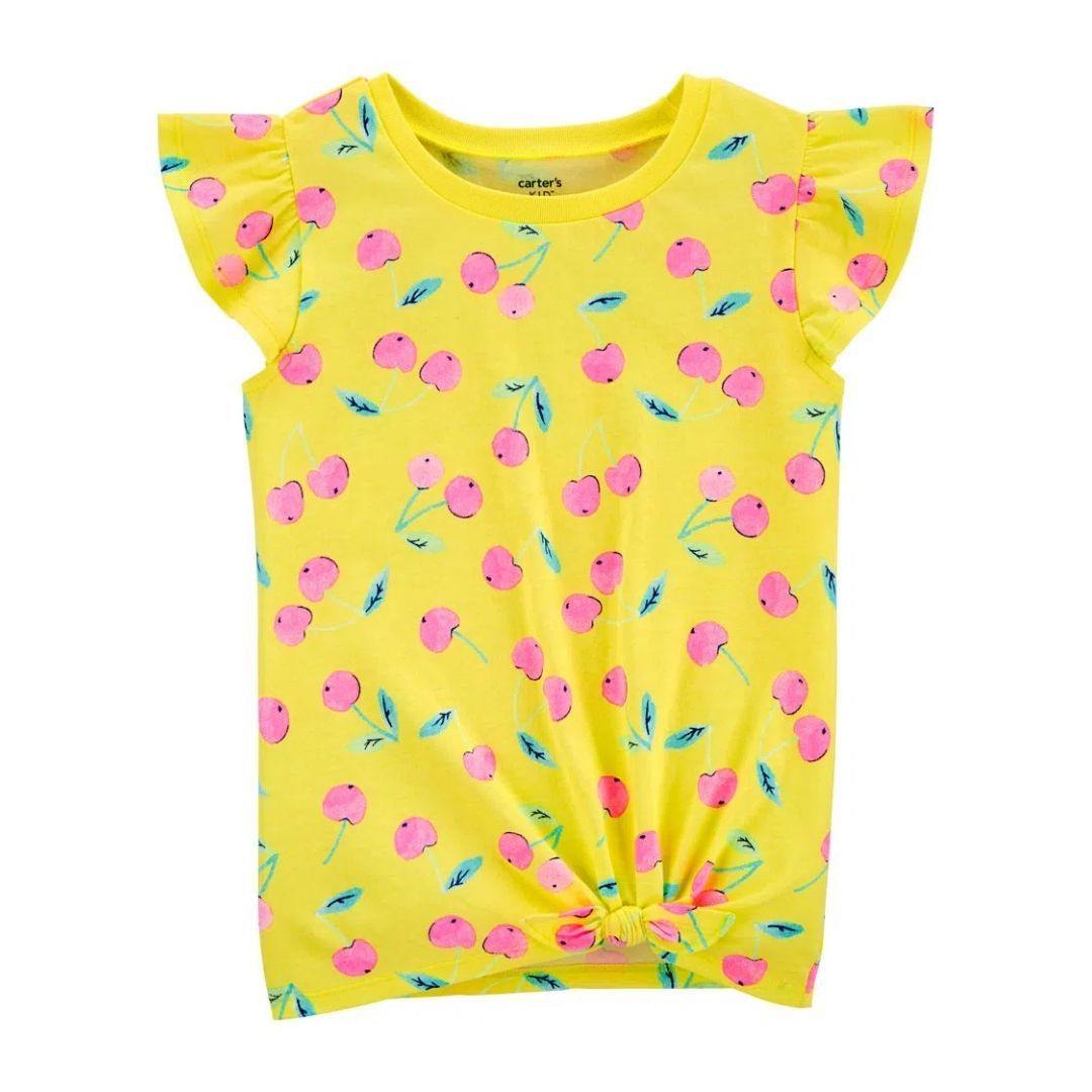BLUSA CARTERS AMARILLA CEREZAS NIÑA - Mibebu -  Ropa Infantil