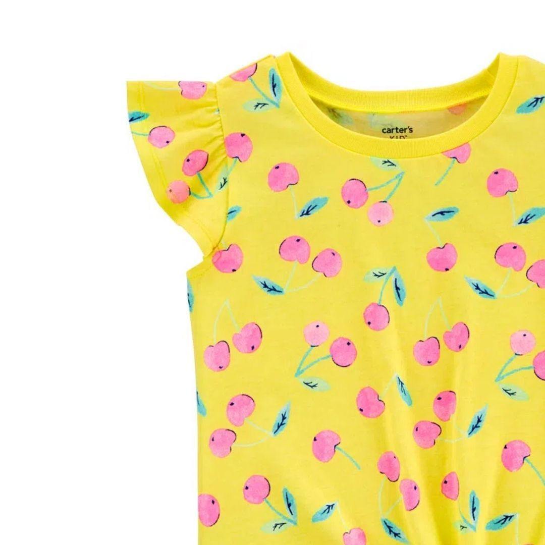 BLUSA CARTERS AMARILLA CEREZAS NIÑA - Mibebu -  Ropa Infantil