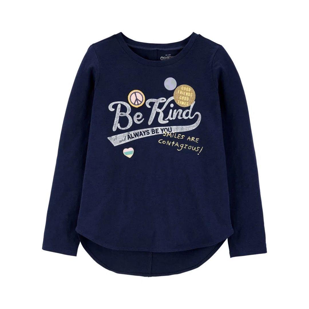 BLUSA CARTERS AZUL MARINO NIÑA - Mibebu -  Ropa Infantil