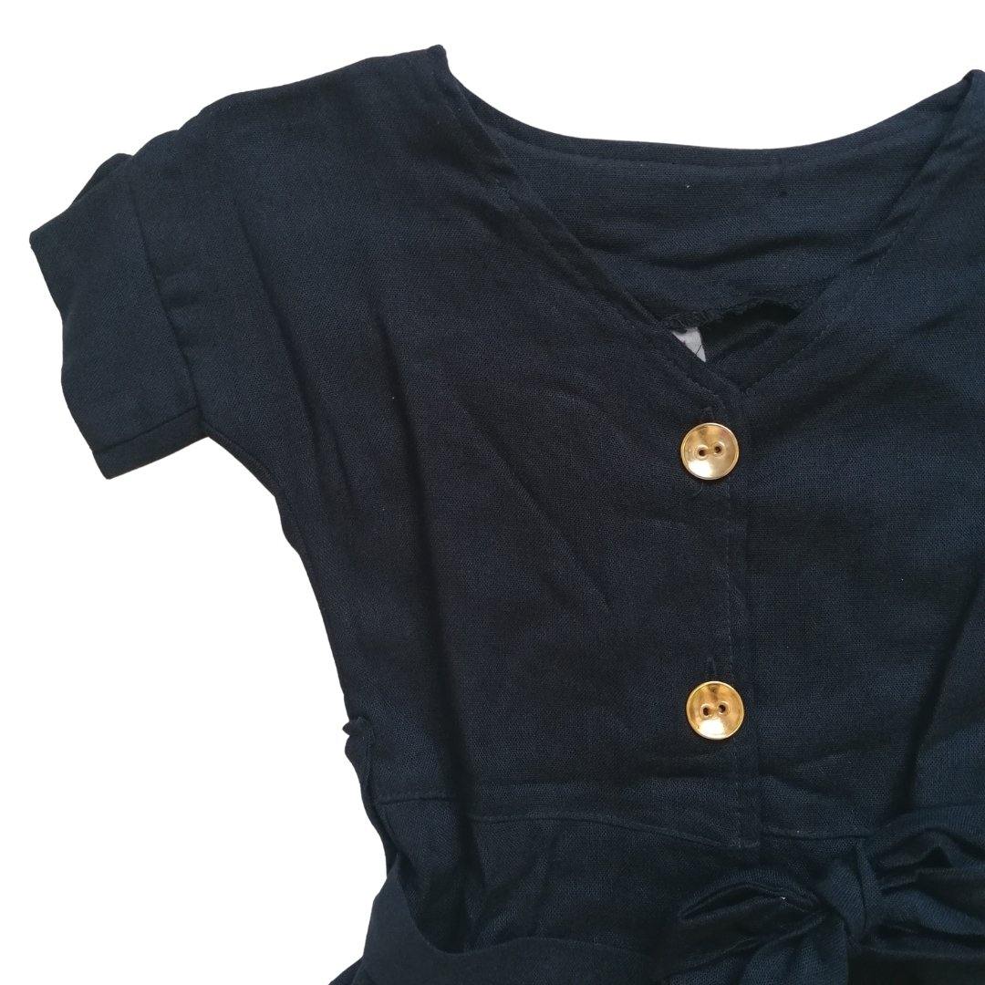 VESTIDO AZUL MARINO NIÑA - Mibebu -  Ropa Infantil