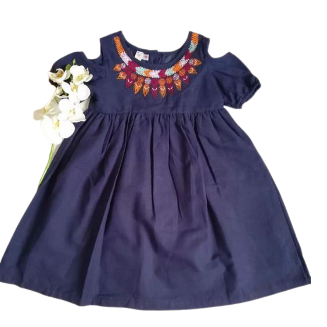 VESTIDO  AZUL MARINO DENIM NIÑA