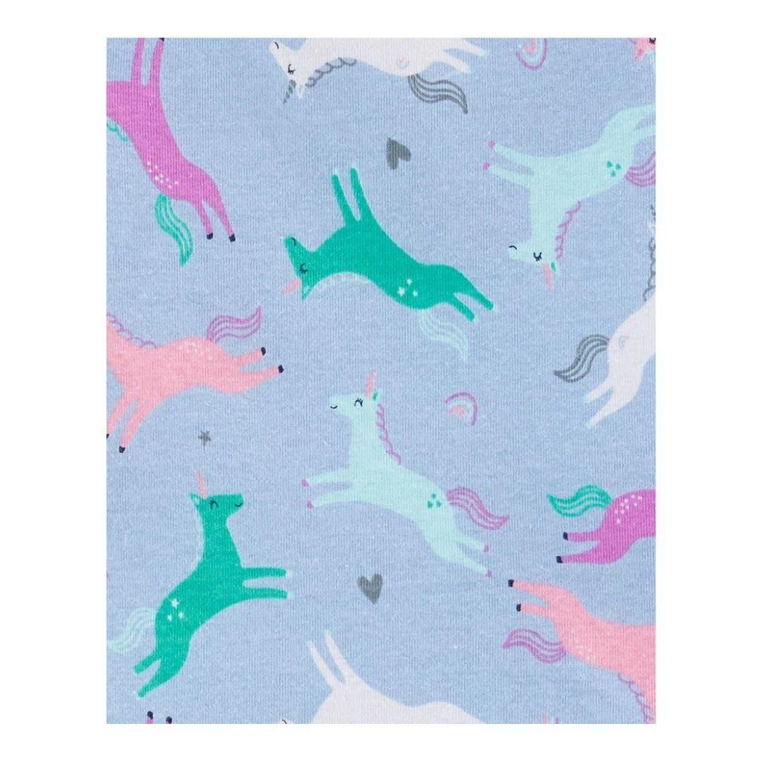 PIJAMA CARTERS 4PZAS UNICORNIO AZUL Y ROSA NIÑA - Mibebu -  Ropa Infantil