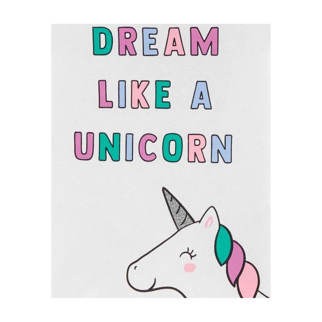 PIJAMA CARTERS 4PZAS UNICORNIO AZUL Y ROSA NIÑA - Mibebu -  Ropa Infantil