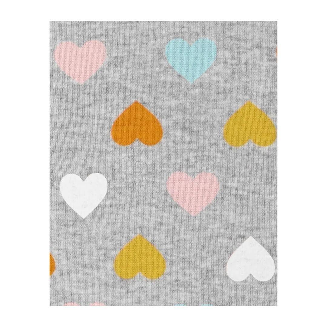 PIJAMA CARTERS 2PZAS CABALLO DE MAR  CORAZONES AZUL Y GRIS NIÑA - Mibebu -  Ropa Infantil