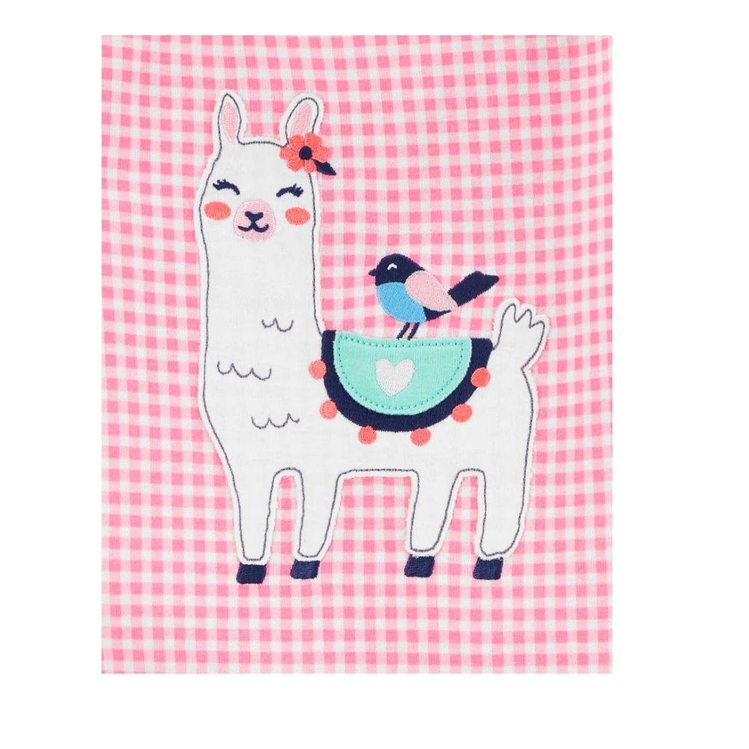 PIJAMA CARTERS 4PZAS LLAMA AZUL Y ROSA NIÑA - Mibebu -  Ropa Infantil