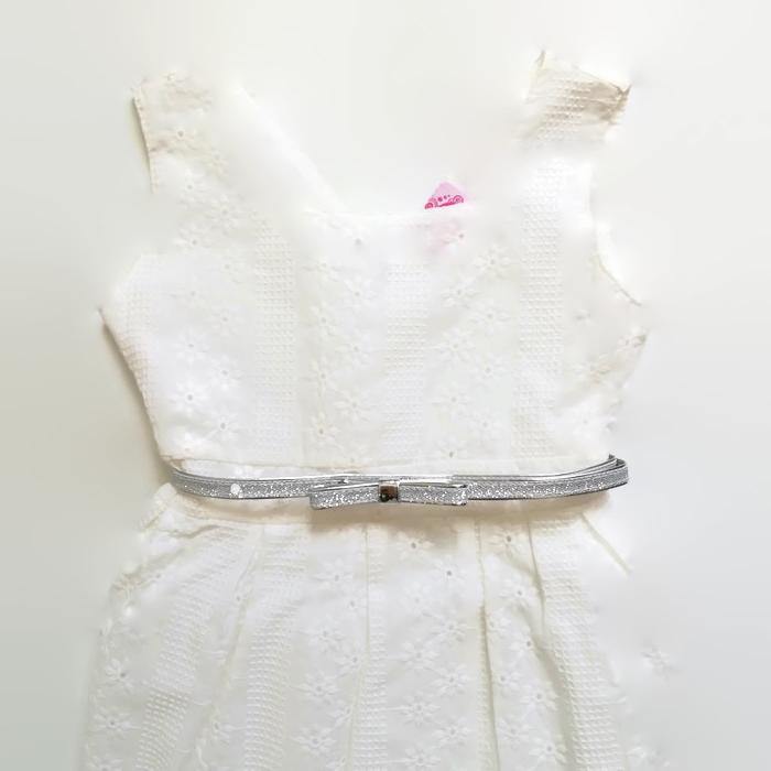 VESTIDO BLANCO BORDADO - Mibebu -  Ropa Infantil