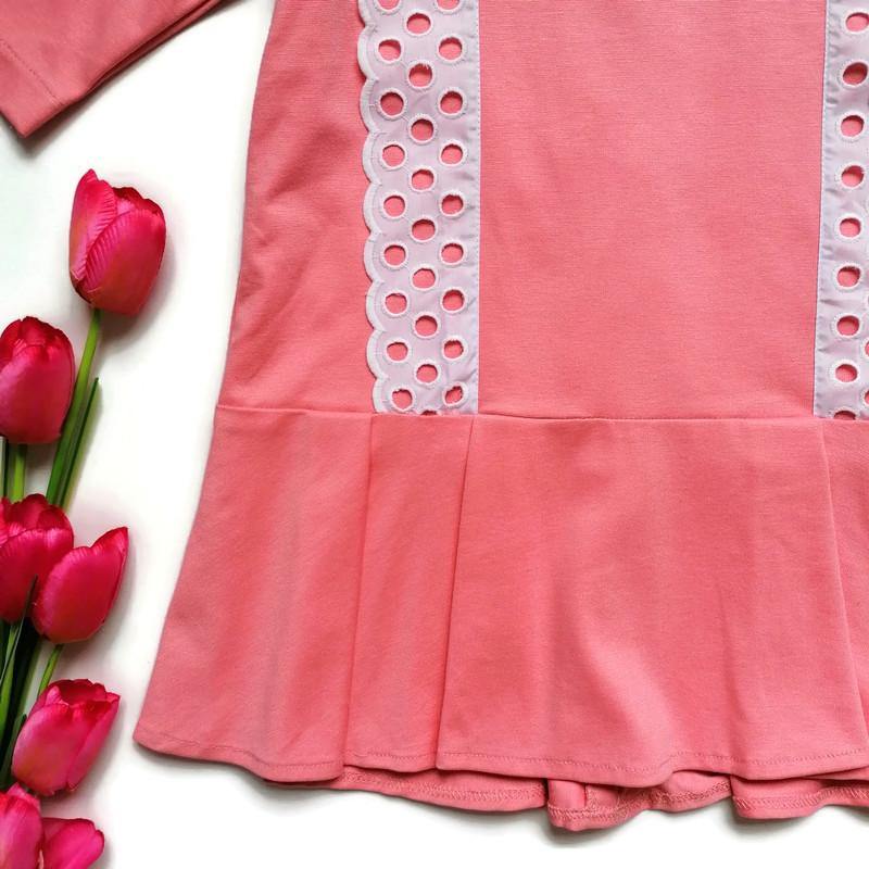 VESTIDO SALMÓN NIÑA - Mibebu -  Ropa Infantil