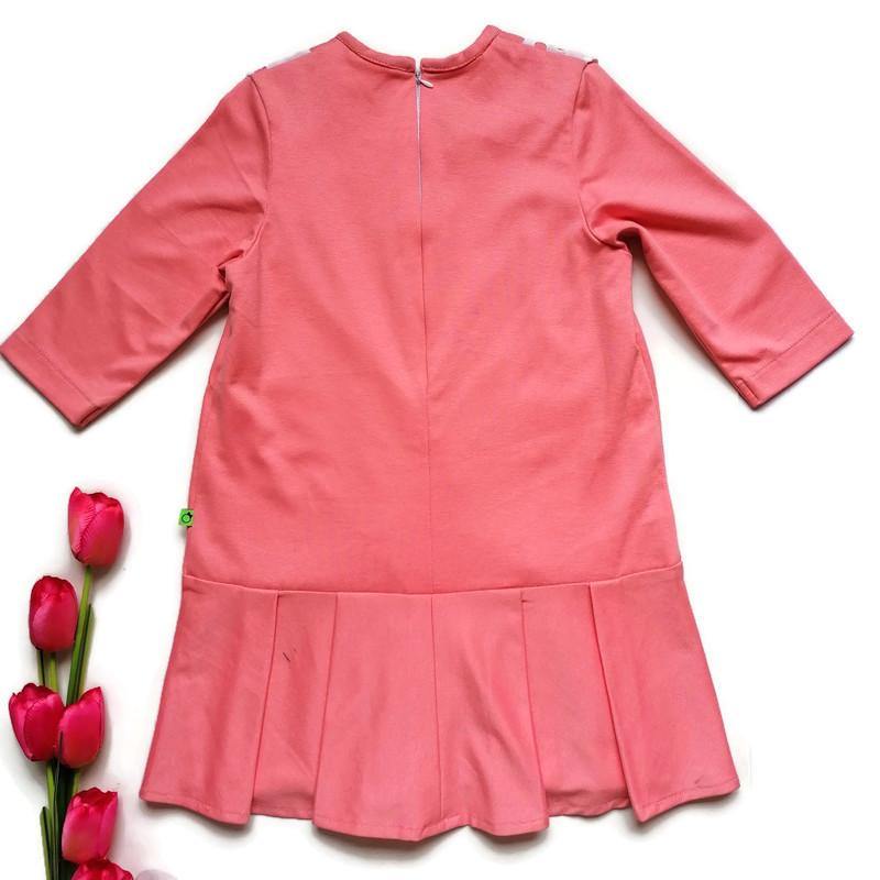 VESTIDO SALMÓN NIÑA - Mibebu -  Ropa Infantil
