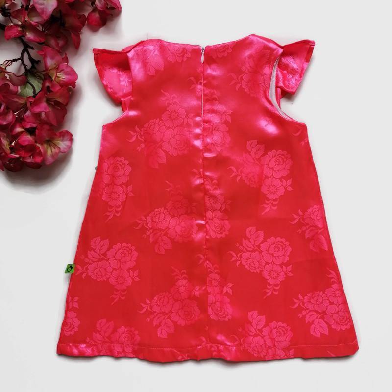 VESTIDO ROSA FUCSIA NIÑA - Mibebu -  Ropa Infantil