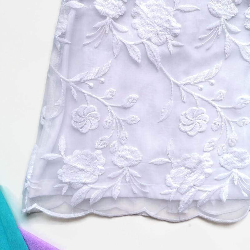 VESTIDO DE ENCAJE BLANCO NIÑA - Mibebu -  Ropa Infantil