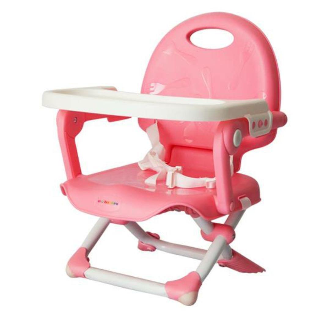 ASIENTO ELEVADOR PLEGABLE PARA COMER COLOR ROSA - Mibebu -  Ropa Infantil