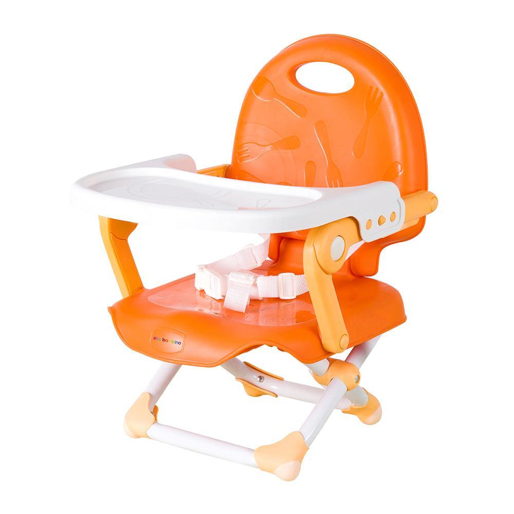 ASIENTO ELEVADOR PLEGABLE PARA COMER COLOR NARANJA - Mibebu -  Ropa Infantil