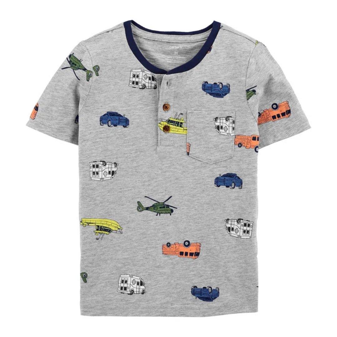 PLAYERA VEHICULOS CARTERS NIÑO - Mibebu -  Ropa Infantil